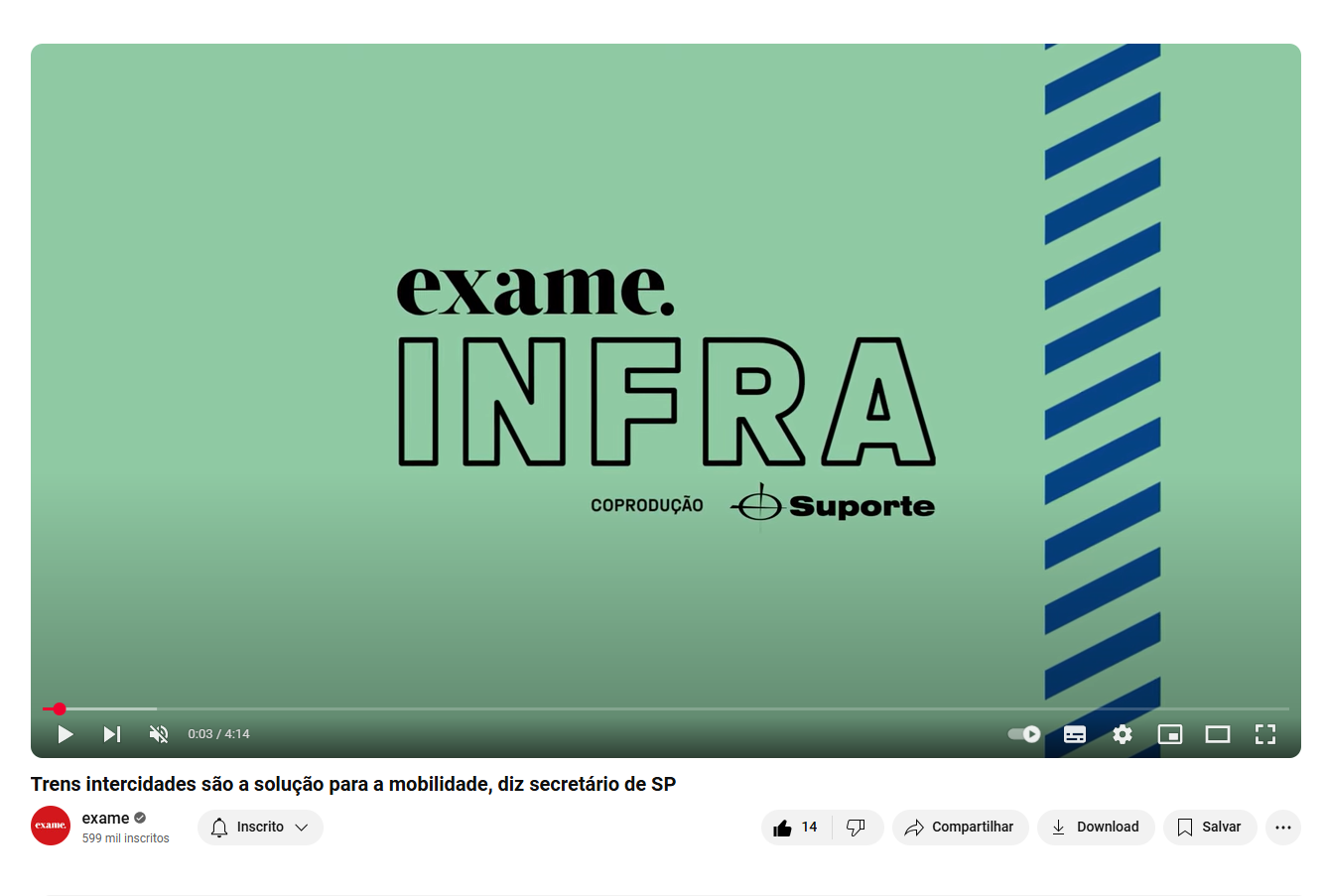 foto - EXAME Infra -  Rafael Benini - Trem Intercidades (TIC).  A população tem muito a ganhar com o Eixo Norte que vai ligar a Capital a Campinas.