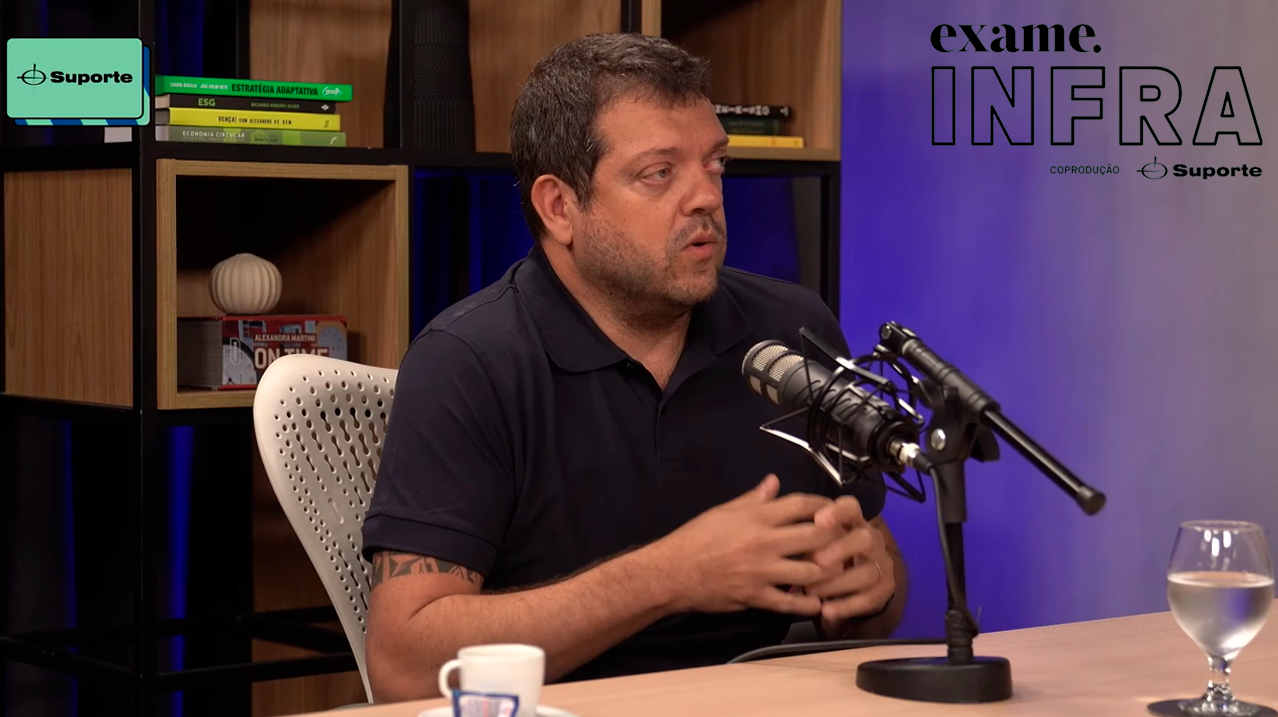 foto - EXAME Infra - Episódio 21 - Pedro Moro - “Trem SP-Campinas começa em 2026. Queremos ampliar nossa atuação no transporte de passageiros”, diz CEO.