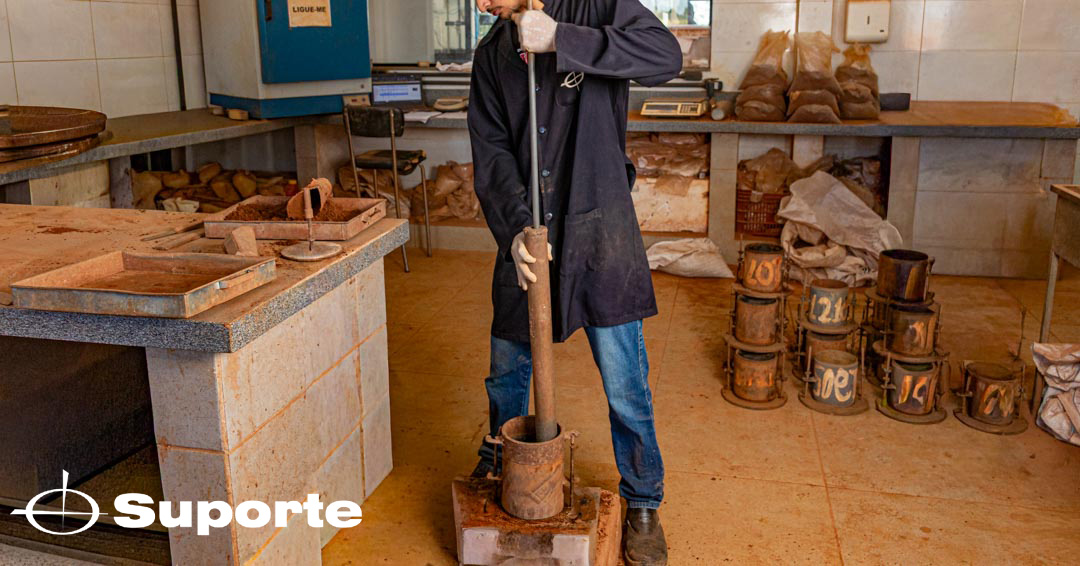 foto - Ensaio de Compactação: teoria, curva Proctor e aplicação em campo