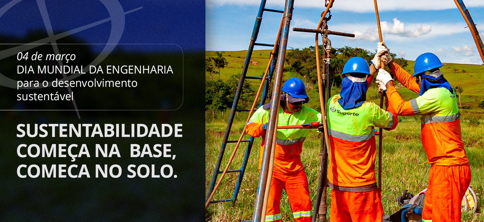foto - Dia Mundial da Engenharia para o Desenvolvimento Sustentável - A análise de solos como fundamento da infraestrutura resiliente.