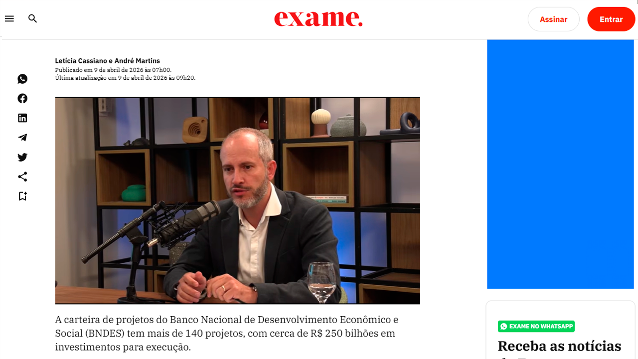 foto - Suporte Na Imprensa - Carteira do BNDES soma R$ 250 bilhões em projetos de infraestrutura