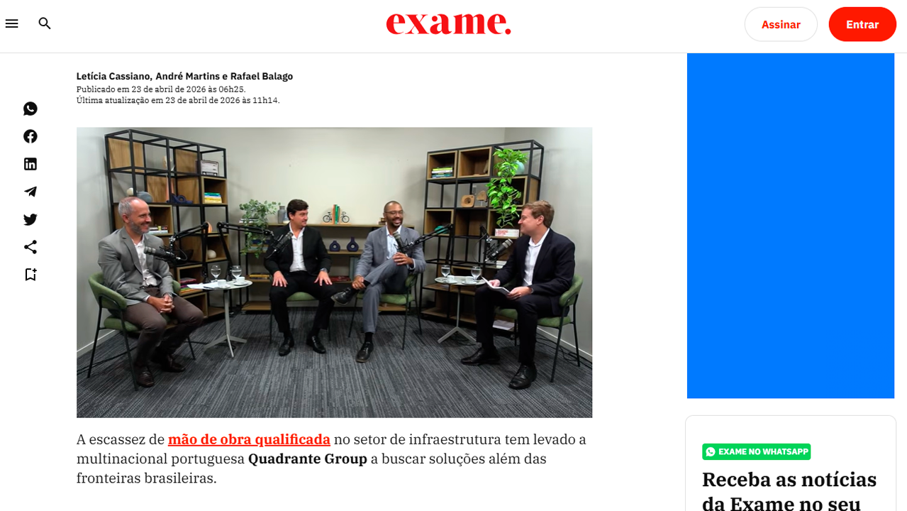 foto - Suporte Na Imprensa – Empresa de engenharia aposta em equipes globais para enfrentar escassez de mão de obra